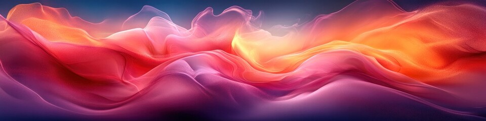 Obraz premium Abstract waves of color blending in a smooth, flowing design.