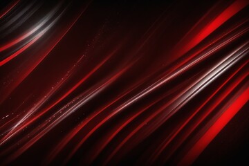 Fototapeta premium Abstract red and black wavy lines creating a dynamic and energetic visual pattern, perfect for modern and edgy designs.