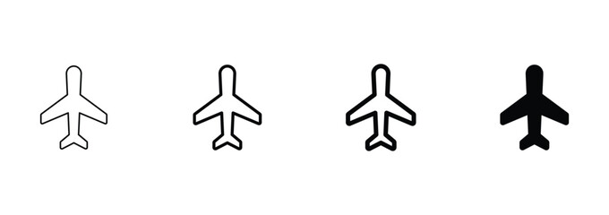 Airplane icon. Plane symbol. Air plane icon vector illustration