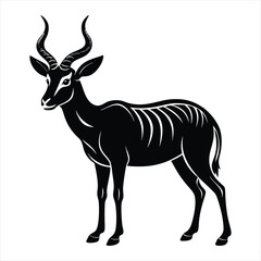 Antelope silhouette vector