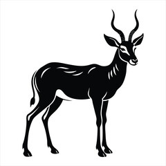 Antelope silhouette vector