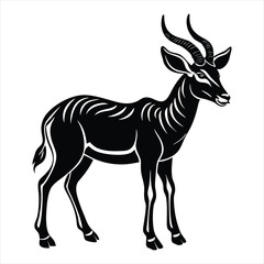 Antelope silhouette vector