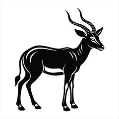 Antelope silhouette vector