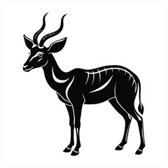 Antelope silhouette vector