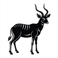 Antelope silhouette vector