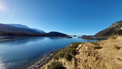 Obraz premium Ushuaia Argentina Bahia Lapataia tierra del fuego