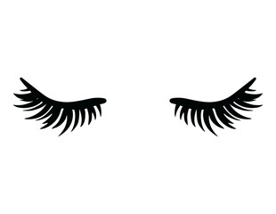 black and white eyelashes