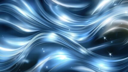 Blue Waves Abstract Background: A Serene Digital Art Expression