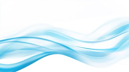Fototapeta premium Blue Waves Abstract Background: A Serene Digital Art Expression