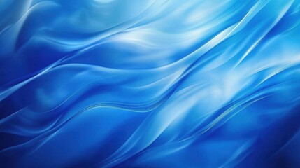 Obraz premium Blue Waves Abstract Background: A Serene Digital Art Expression