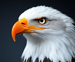 Fototapeta premium Close-up Portrait of a Bald Eagle