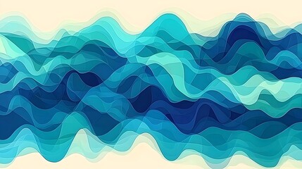 Calming Abstract Swirling Fluid Shapes in Soft Hues