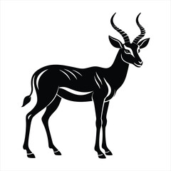 Gazelle silhouette vector