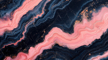 Obraz premium Sophisticated abstract marble pattern captured in a closeup, revealing the beauty of the stone