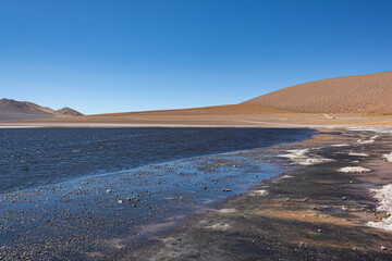 Laguna Negra no Deserto do Atacama: Beleza Natural e Paisagem Vulcânica