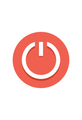 simple power icon for design. on off button