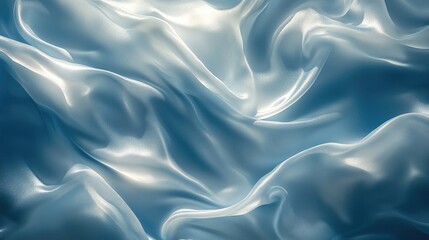 Obraz premium Smooth Blue Abstract Background with Flowing Waves