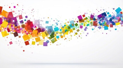 Fototapeta premium Bright Colorful Abstract Squares Background
