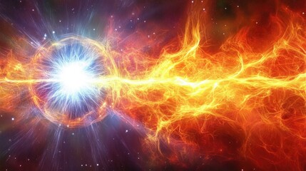 Bright Energy Lines in Colorful Flowing Patterns