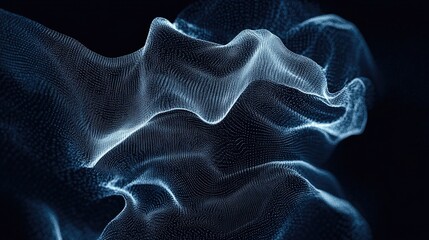 Obraz premium Dynamic Abstract Wavy Background Design