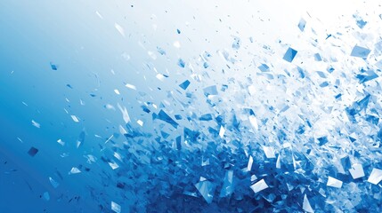 Obraz premium Dynamic Abstract Blue Background Design