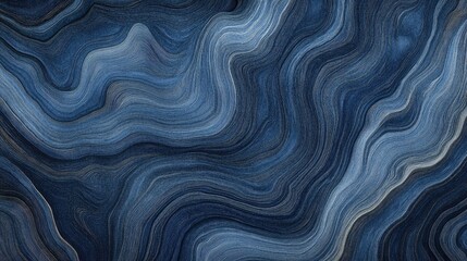 Obraz premium Dynamic Blue Abstract Swirling Background Design