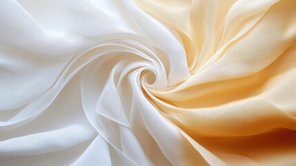 Obraz premium Elegant Fabric Swirl Background in Soft Colors