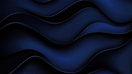 Fototapeta premium Dark Blue Abstract Waves with Shiny Texture