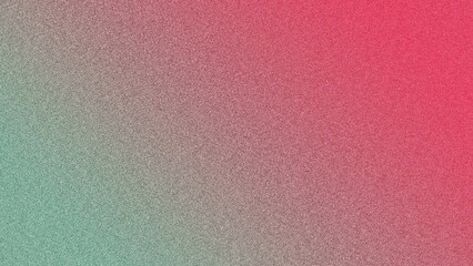 Red and light green gradient background with a noise filter creating a rough, textured surface. Ideal for adding depth and abstract style to design projects, presentations and creative visual conten