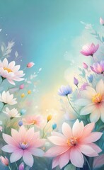 Obraz premium flowers background