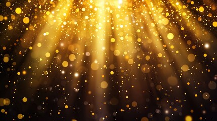 Radiant Yellow Light Rays Background