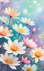 Fototapeta premium flowers background