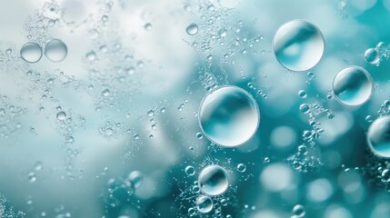 Soft Abstract Design with Light and Bubbles