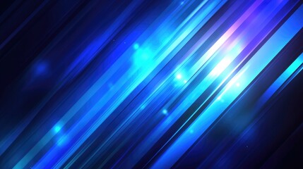 Fototapeta premium Shiny Dark Blue Abstract Background with Radiant Lights