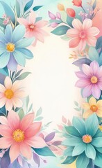 Obraz premium frame of flowers