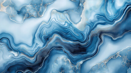 Obraz premium Stylish luxury backdrop showcasing elegant gray-blue marble patterns