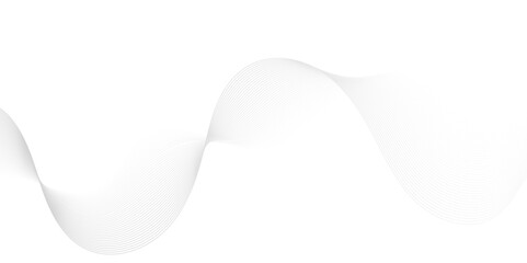 Abstract white light blend paper wave line. vector gradient transparent tech wave curve creative technology flowing smooth diagonal background. Modern creative wave lines glowing moving sound.