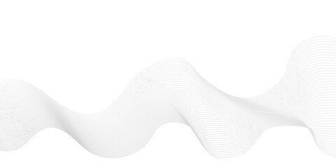 Abstract white light blend paper wave line. vector gradient transparent tech wave curve creative technology flowing smooth diagonal background. Modern creative wave lines glowing moving sound.