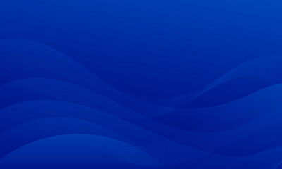 Abstract Blue Wave Background With Curved Lines