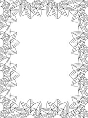 All these designs are hand-drawn and unique 
Flower Border is a Beautiful black and white illustration for adult coloring book,
This is a printable Beautiful Zentangle Coloring page for KDP Interior,