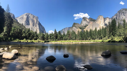 aerial view of tropical beach in the ocean and turquoise water with mountain background, AI generated