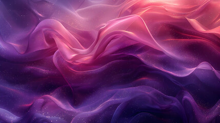 Abstract Background with Purple and Pink Waves and Glitter