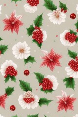 pattern with strawberries