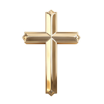 golden cross transparent background