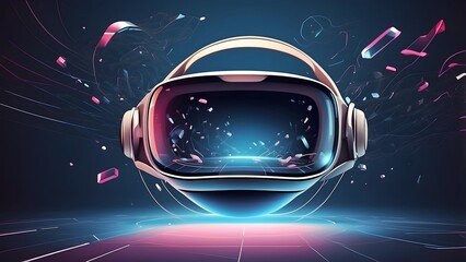 abstract background with glowing lights