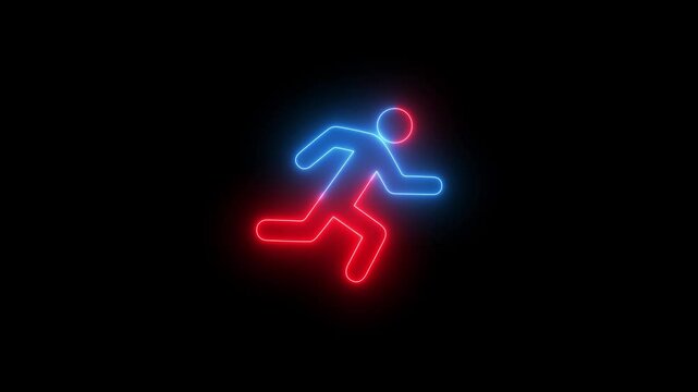 people running icon animation. Dynamic Icons of Movement: Celebrating Speed, Strength, and Health Through Vector Illustrations of Athletes in Motion and Fitness Concepts for Business and Recreation