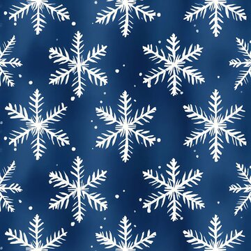 Seamless Pattern Floral Animal Snow Fleg