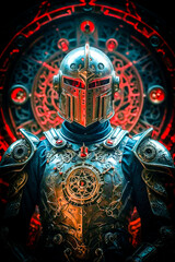 Fototapeta premium Religious Knight In Power