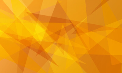 abstract yellow orange fractal geometric triangle polygon shape background