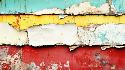 Textured paper torn into sharp, jagged layers